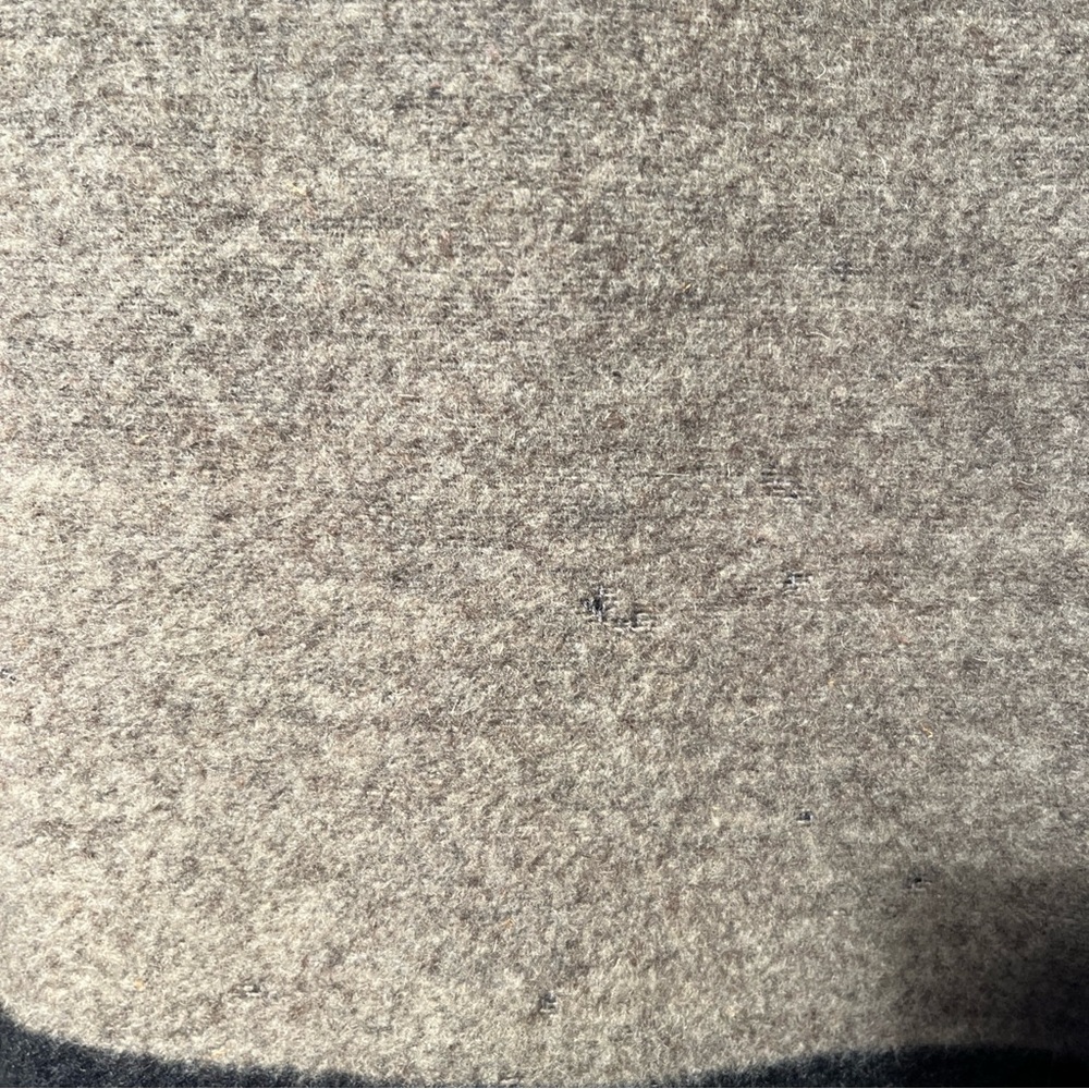 Vintage Rue Grenelle wool coat holiday winter Christmas grey cozy retro fleece S - Picture 8 of 13